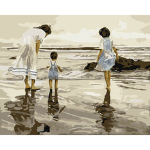 Load image into Gallery viewer, Paint by Numbers - Family at the Beach
