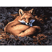 Load image into Gallery viewer, Paint by Numbers - Fox in the Leaves
