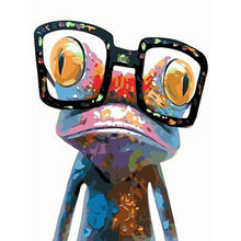 Load image into Gallery viewer, Paint by Numbers - Frog With Glasses
