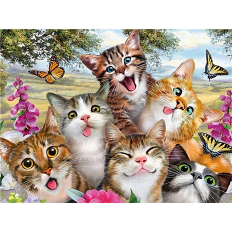 Paint by Numbers - Funny Cat Faces