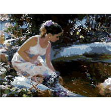 Load image into Gallery viewer, Paint by Numbers - Girls on the Water
