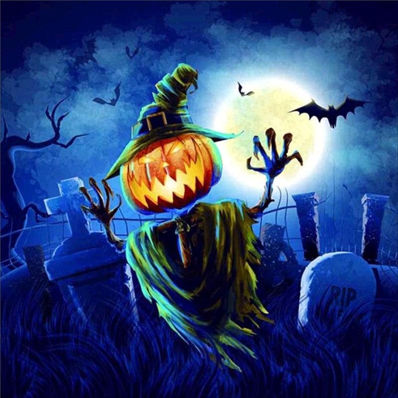 Paint by Numbers - Halloween | Pumpkin Schreck