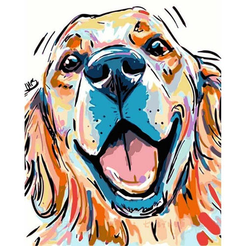 Paint by Numbers - Happy Dog