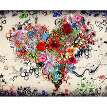 Load image into Gallery viewer, Paint by Numbers - Heart With Flowers
