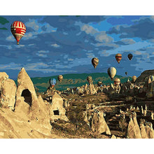 Load image into Gallery viewer, Paint by Numbers - Hot Air Balloons in the Sky
