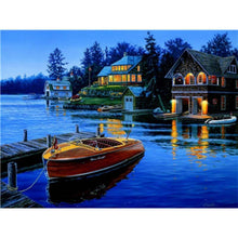 Load image into Gallery viewer, Paint by Numbers - Houses on the Lake
