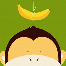 Load image into Gallery viewer, Paint by Numbers Kids - Banana Monkey
