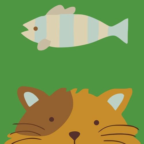 Paint by Numbers Kids - Cat and Fish