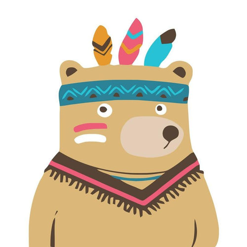 Paint by Numbers Kids - Chief Bear