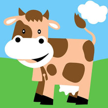 Load image into Gallery viewer, Paint by Numbers Kids - Happy Cow
