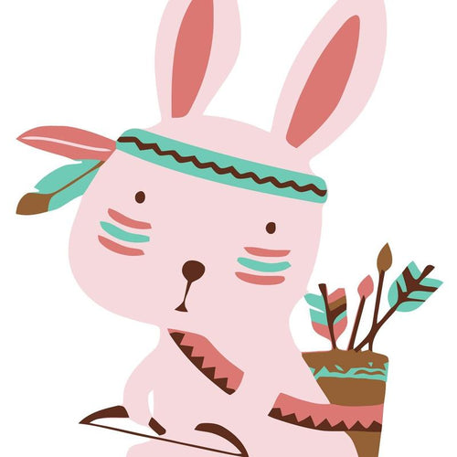 Paint by Numbers Kids - Indians Bunny