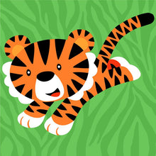 Load image into Gallery viewer, Paint by Numbers Kids - Jumping Tiger
