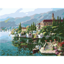 Load image into Gallery viewer, Paint by Numbers - Lakeside Town
