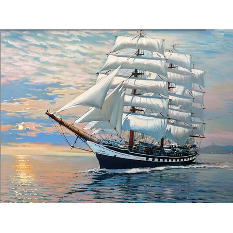 Paint by Numbers - Large Sailboat