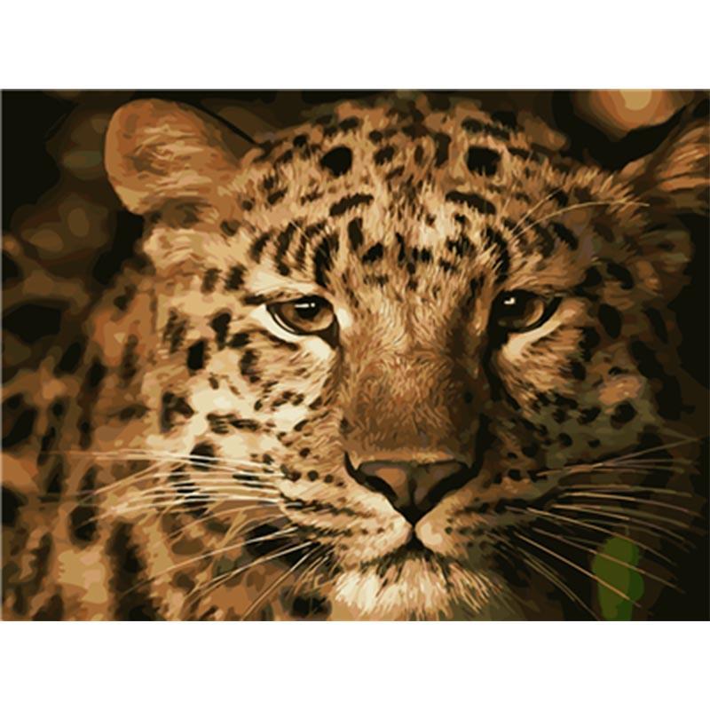 Paint by Numbers - Leopard Face