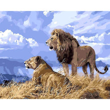 Load image into Gallery viewer, Paint by Numbers - Lion As A Couple
