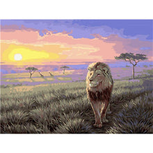 Load image into Gallery viewer, Paint by Numbers - Lion on the Savannah
