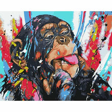 Load image into Gallery viewer, Paint by Numbers - Monkey Funny Color
