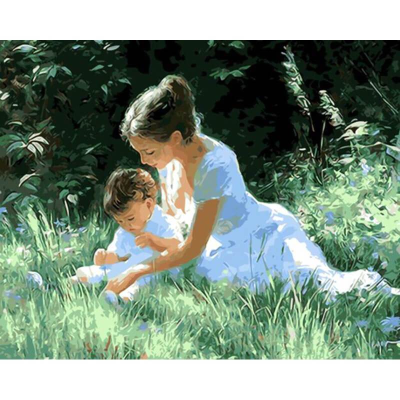 Paint by Numbers - Mother With Infant