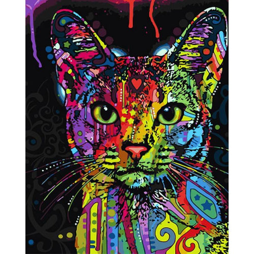 Paint by Numbers - Neon Cat