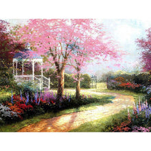 Load image into Gallery viewer, Paint by Numbers - Pink Tree in the Garden
