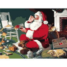Load image into Gallery viewer, Paint by Numbers - Playing Santa Claus

