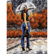 Load image into Gallery viewer, Paint by Numbers - Pretty Woman Under Umbrella

