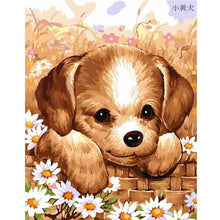 Load image into Gallery viewer, Paint by Numbers - Puppies With Flowers
