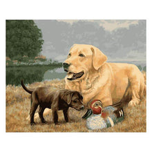 Load image into Gallery viewer, Paint by Numbers - Puppy With Duck on Games
