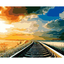 Load image into Gallery viewer, Paint by Numbers - Rail Sunset

