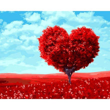 Load image into Gallery viewer, Paint by Numbers - Red Heart Tree
