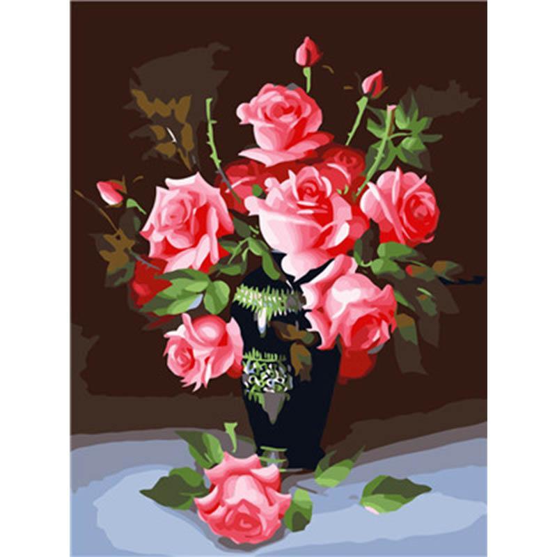 Paint by Numbers - Roses in A Vase