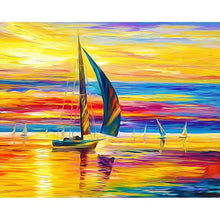 Load image into Gallery viewer, Paint by Numbers - Sailboats at Sea
