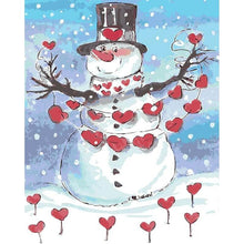 Load image into Gallery viewer, Paint by Numbers - Snowman in Love
