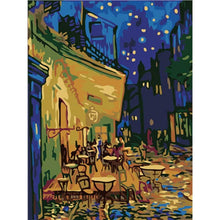 Load image into Gallery viewer, Paint by Numbers - Street Cafe in the Evening

