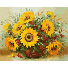 Load image into Gallery viewer, Paint by Numbers - Sunflower in Pot
