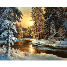 Load image into Gallery viewer, Paint by Numbers - Sunrise in Winter
