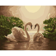Load image into Gallery viewer, Paint by Numbers - Swans in Love
