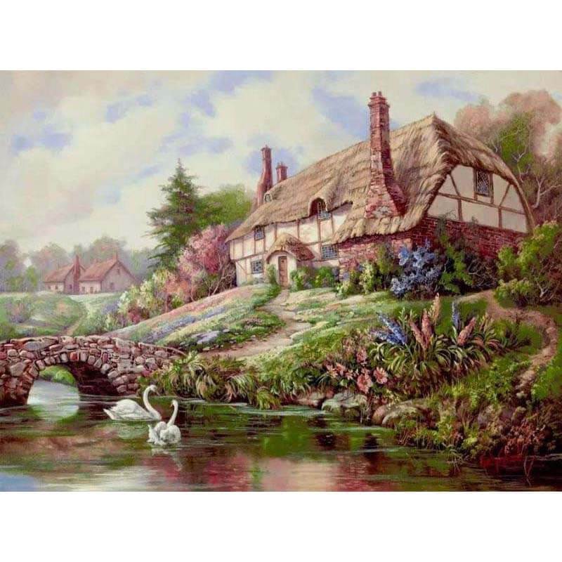 Paint by Numbers - Thatched Cottage
