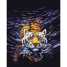 Load image into Gallery viewer, Paint by Numbers - Tiger in the Water
