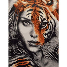 Load image into Gallery viewer, Paint by Numbers - Tiger Woman
