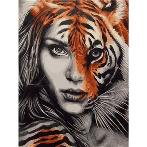 Paint by Numbers - Tiger Woman