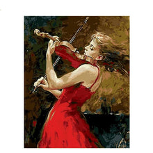 Load image into Gallery viewer, Paint by Numbers - Violinist in Red
