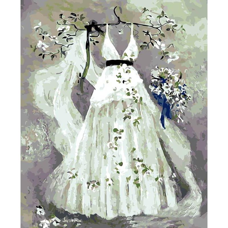 Paint by Numbers - Wedding Dress
