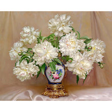 Load image into Gallery viewer, Paint by Numbers - White Flower With Colorful Vase
