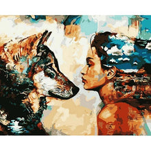 Load image into Gallery viewer, Paint by Numbers - Wolf and Girls
