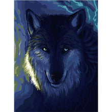 Load image into Gallery viewer, Paint by Numbers - Wolf With Blue Eyes
