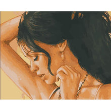 Load image into Gallery viewer, Paint by Numbers - Woman With Black Hair
