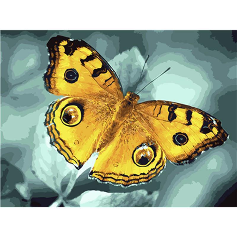 Paint by Numbers - Yellow Butterfly