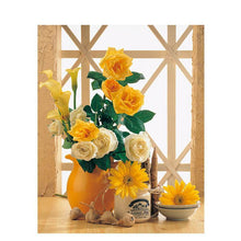 Load image into Gallery viewer, Paint by Numbers - Yellow Cast Flowers
